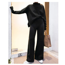 Load image into Gallery viewer, Genayooa Two Piece Set Pullover Sweater Tracksuit Women High Waist Knit Wide Leg Pants Women Suit 2 Piece Set Women Winter 2020 - TMĐT nhom 21