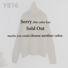 Load image into Gallery viewer, Aachoae Autumn Winter Women Knitted Turtleneck Cashmere Sweater 2020 Casual Basic Pullover Jumper Batwing Long Sleeve Loose Tops - TMĐT nhom 21