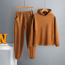 Load image into Gallery viewer, Two Piece Set Casual Fleece Tracksuit Women Winter 2020 Women's Sets Oversized Hooded Long Sleeve Hoodie Sport Pants Lady Suit - TMĐT nhom 21