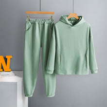 Load image into Gallery viewer, Two Piece Set Casual Fleece Tracksuit Women Winter 2020 Women's Sets Oversized Hooded Long Sleeve Hoodie Sport Pants Lady Suit - TMĐT nhom 21