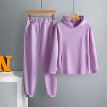 Load image into Gallery viewer, Two Piece Set Casual Fleece Tracksuit Women Winter 2020 Women's Sets Oversized Hooded Long Sleeve Hoodie Sport Pants Lady Suit - TMĐT nhom 21