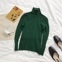 Load image into Gallery viewer, 2021 Autumn Winter Thick Sweater Women Knitted Ribbed Pullover Sweater Long Sleeve Turtleneck Slim Jumper Soft Warm Pull Femme - TMĐT nhom 21