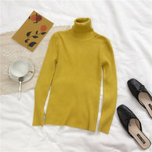 Load image into Gallery viewer, 2021 Autumn Winter Thick Sweater Women Knitted Ribbed Pullover Sweater Long Sleeve Turtleneck Slim Jumper Soft Warm Pull Femme - TMĐT nhom 21