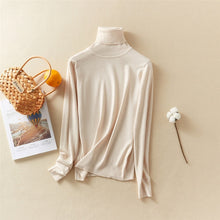 Load image into Gallery viewer, Marwin New-Coming Autumn Winter Tops Solid Turn-Down Collar Pullovers Female Thick Turtleneck Knitted High Street  Women Sweater - TMĐT nhom 21