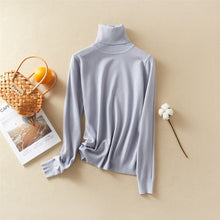 Load image into Gallery viewer, Marwin New-Coming Autumn Winter Tops Solid Turn-Down Collar Pullovers Female Thick Turtleneck Knitted High Street  Women Sweater - TMĐT nhom 21