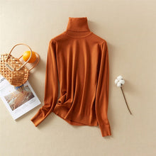 Load image into Gallery viewer, Marwin New-Coming Autumn Winter Tops Solid Turn-Down Collar Pullovers Female Thick Turtleneck Knitted High Street  Women Sweater - TMĐT nhom 21