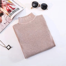 Load image into Gallery viewer, Marwin New-coming Autumn Winter Tops Turtleneck Pullovers Sweaters Primer shirt long sleeve Short Korean Slim-fit tight sweater - TMĐT nhom 21