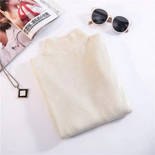Load image into Gallery viewer, Marwin New-coming Autumn Winter Tops Turtleneck Pullovers Sweaters Primer shirt long sleeve Short Korean Slim-fit tight sweater - TMĐT nhom 21