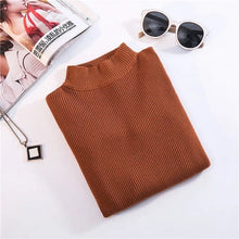 Load image into Gallery viewer, Marwin New-coming Autumn Winter Tops Turtleneck Pullovers Sweaters Primer shirt long sleeve Short Korean Slim-fit tight sweater - TMĐT nhom 21