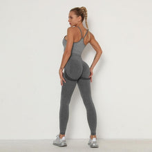 Load image into Gallery viewer, Seamless Women Sport Set For Gym Long Sleeve Top High Waist Belly Control Leggings Clothes Seamless Sport Suit Sexy Booty Girls - TMĐT nhom 21