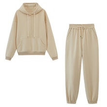 Load image into Gallery viewer, Toppies Women&#39;s Tracksuits Sports Suit Casual Hoodies Fleece Sweatshirt Female Two Piece Set Jacket Sweatpants Harajuku Clothes - TMĐT nhom 21