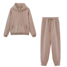 Load image into Gallery viewer, Toppies Women&#39;s Tracksuits Sports Suit Casual Hoodies Fleece Sweatshirt Female Two Piece Set Jacket Sweatpants Harajuku Clothes - TMĐT nhom 21