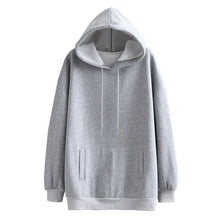 Load image into Gallery viewer, Tangada Women couple sweatshirt fleece 100% cotton amygreen oversized hood hoodies sweatshirts plus size SD60 - TMĐT nhom 21