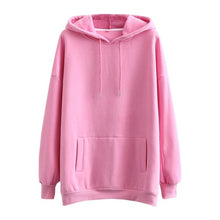 Load image into Gallery viewer, Tangada Women couple sweatshirt fleece 100% cotton amygreen oversized hood hoodies sweatshirts plus size SD60 - TMĐT nhom 21