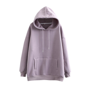 Tangada Women couple sweatshirt fleece 100% cotton amygreen oversized hood hoodies sweatshirts plus size SD60 - TMĐT nhom 21