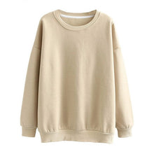 Load image into Gallery viewer, Tangada Women couple sweatshirt fleece 100% cotton amygreen oversized hood hoodies sweatshirts plus size SD60 - TMĐT nhom 21