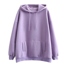 Load image into Gallery viewer, Tangada Women couple sweatshirt fleece 100% cotton amygreen oversized hood hoodies sweatshirts plus size SD60 - TMĐT nhom 21