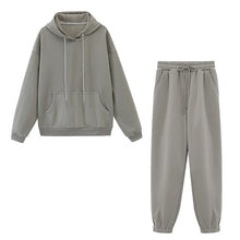 Load image into Gallery viewer, Toppies Women&#39;s Tracksuits Sports Suit Casual Hoodies Fleece Sweatshirt Female Two Piece Set Jacket Sweatpants Harajuku Clothes - TMĐT nhom 21