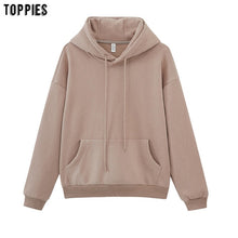 Load image into Gallery viewer, toppies Womens Tracksuits Hooded Sweatshirts 2020 Autumn Winter Fleece Oversize Hoodies Solid Pullovers Jackets Unisex Couple - TMĐT nhom 21