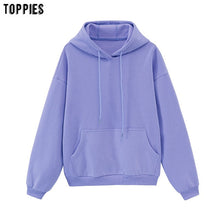 Load image into Gallery viewer, toppies Womens Tracksuits Hooded Sweatshirts 2020 Autumn Winter Fleece Oversize Hoodies Solid Pullovers Jackets Unisex Couple - TMĐT nhom 21