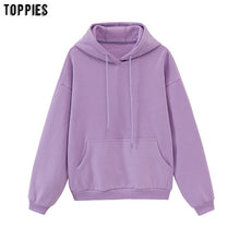 Load image into Gallery viewer, toppies Womens Tracksuits Hooded Sweatshirts 2020 Autumn Winter Fleece Oversize Hoodies Solid Pullovers Jackets Unisex Couple - TMĐT nhom 21