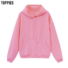 Load image into Gallery viewer, toppies Womens Tracksuits Hooded Sweatshirts 2020 Autumn Winter Fleece Oversize Hoodies Solid Pullovers Jackets Unisex Couple - TMĐT nhom 21
