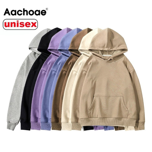 Aachoae Women Couple Hoodies Sweatshirt Fleece 100% Cotton Tracksuit Sports Sweatshirt 2020 Winter Japanese Casual Loose Jumper - TMĐT nhom 21