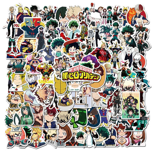 10/50/100Pcs My Hero Academia Japan Anime Stickers for Laptop Skateboard Izuku Midoriya Might Boku No Hero Academia Character - TMĐT nhom 21