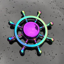 Load image into Gallery viewer, Rainbow Metal Finger Spinner R118 Bearing Spinner Toy Adult Toys for Children Raytheon Mushroom 60-65mm Fidget Spinner 2019 - TMĐT nhom 21
