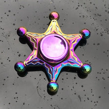 Load image into Gallery viewer, Rainbow Metal Finger Spinner R118 Bearing Spinner Toy Adult Toys for Children Raytheon Mushroom 60-65mm Fidget Spinner 2019 - TMĐT nhom 21