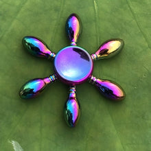 Load image into Gallery viewer, Rainbow Metal Finger Spinner R118 Bearing Spinner Toy Adult Toys for Children Raytheon Mushroom 60-65mm Fidget Spinner 2019 - TMĐT nhom 21