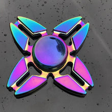 Load image into Gallery viewer, Rainbow Metal Finger Spinner R118 Bearing Spinner Toy Adult Toys for Children Raytheon Mushroom 60-65mm Fidget Spinner 2019 - TMĐT nhom 21