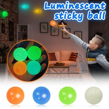 Load image into Gallery viewer, 45mm luminescent Stiky Balls Throw At Ceiling Stick Wall Ball Sticky Target Squash Ball Globbles Balls Balle Kids Toys - TMĐT nhom 21
