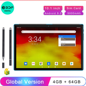 10.1 Inch Tablets Android 9.0 4GB + 64GB 4G Phone Call Smart Pc Android Tablet Android, Tablet Phone,Android tablette,Touch Pen - TMĐT nhom 21